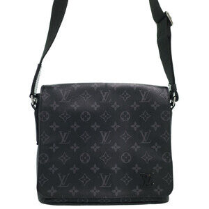 Louis Vuitton Monogram Eclipse Black District NM Shoulder Bag